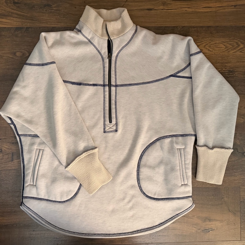 Reversible quarter-zip